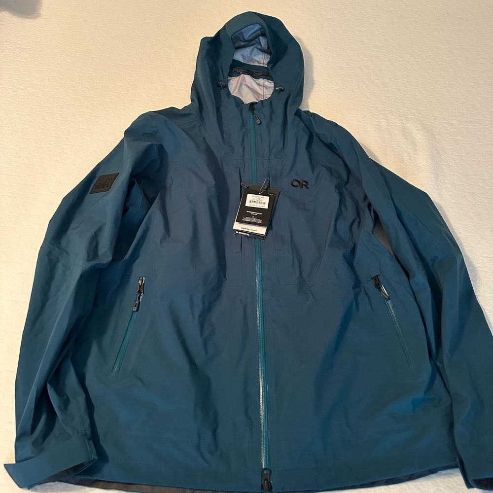 Men’s outdoor research XL carbide ski jacket shell
NWT